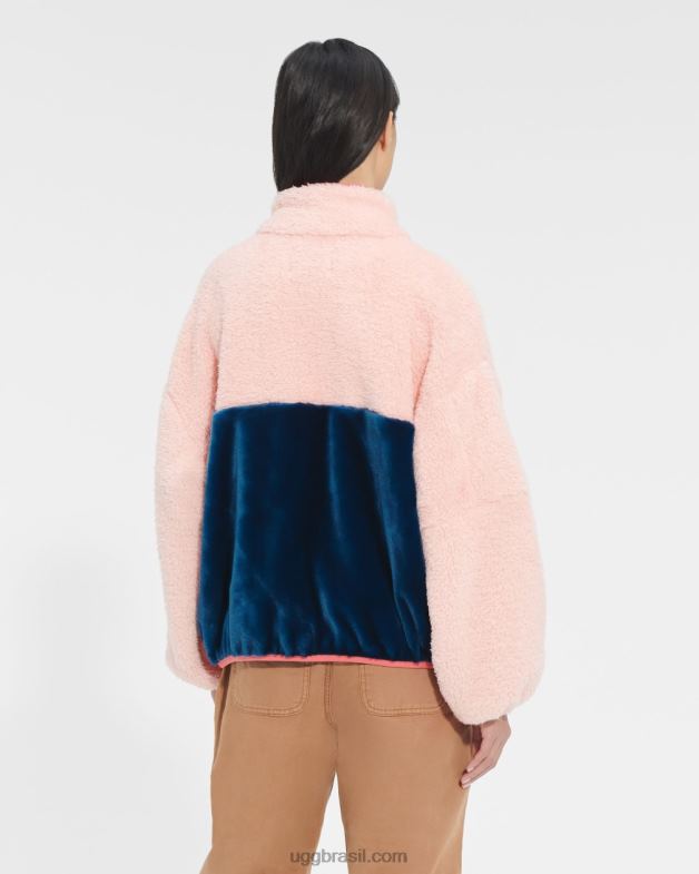 opala rosa/azul honra 4VTTD172 UGG mulheres jaqueta sherpa marlene