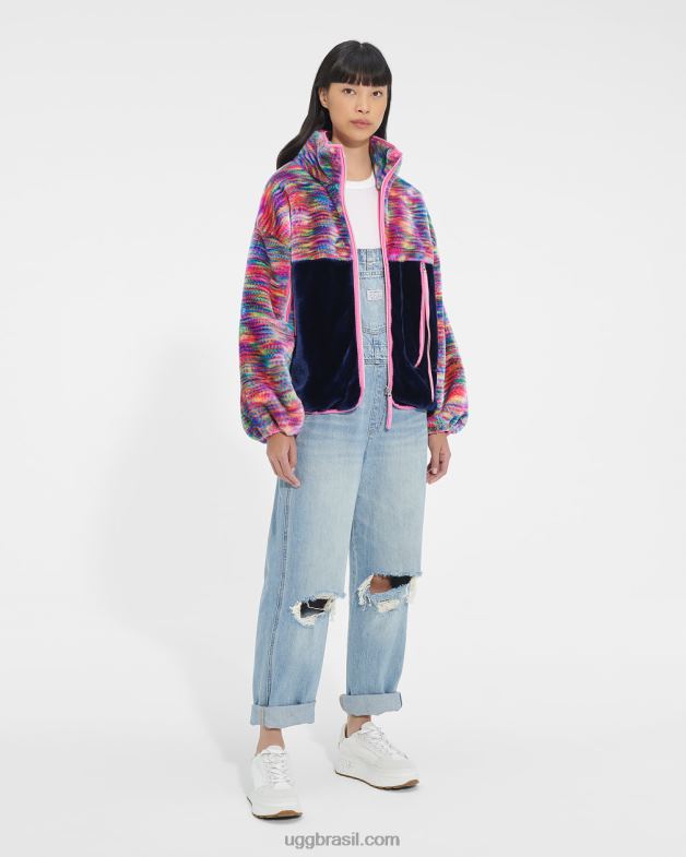 pixelar 4VTTD108 UGG mulheres marlene jaqueta sherpa pixelate