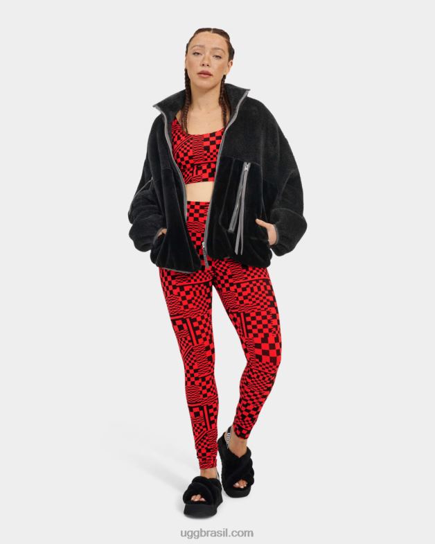 preto 4VTTD1015 UGG mulheres jaqueta sherpa marlene ii