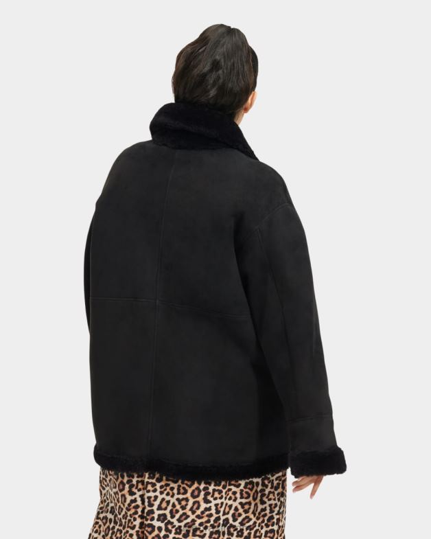 preto 4VTTD2267 UGG mulheres jaqueta reversível faydon