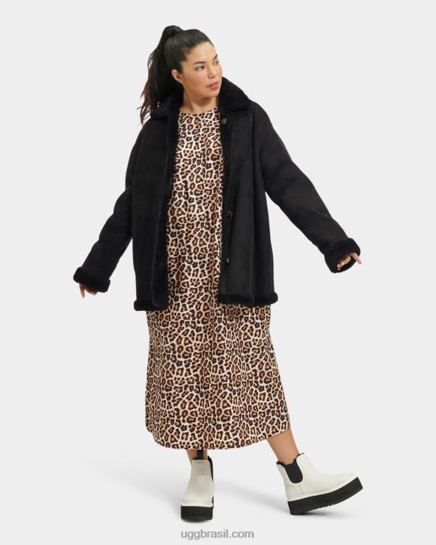 preto 4VTTD2267 UGG mulheres jaqueta reversível faydon