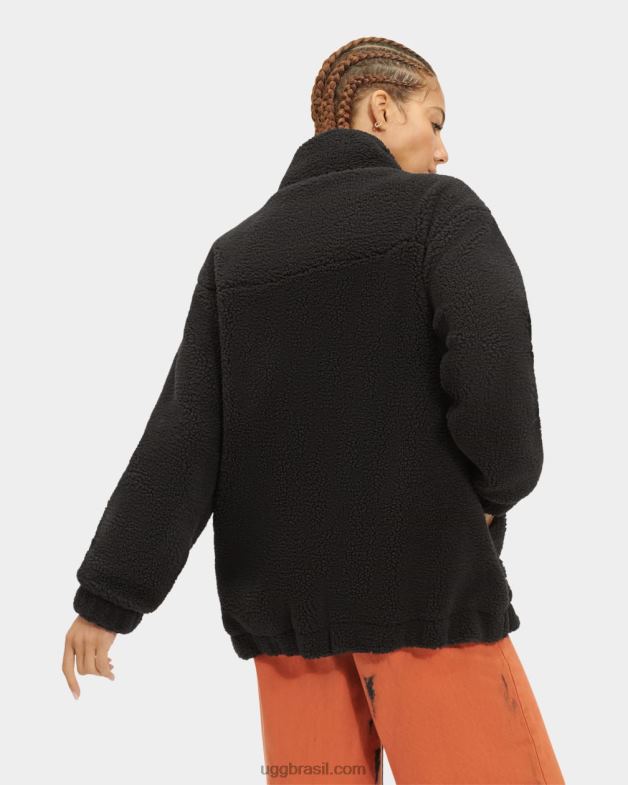 preto/creme 4VTTD2067 UGG mulheres jaqueta raquelle
