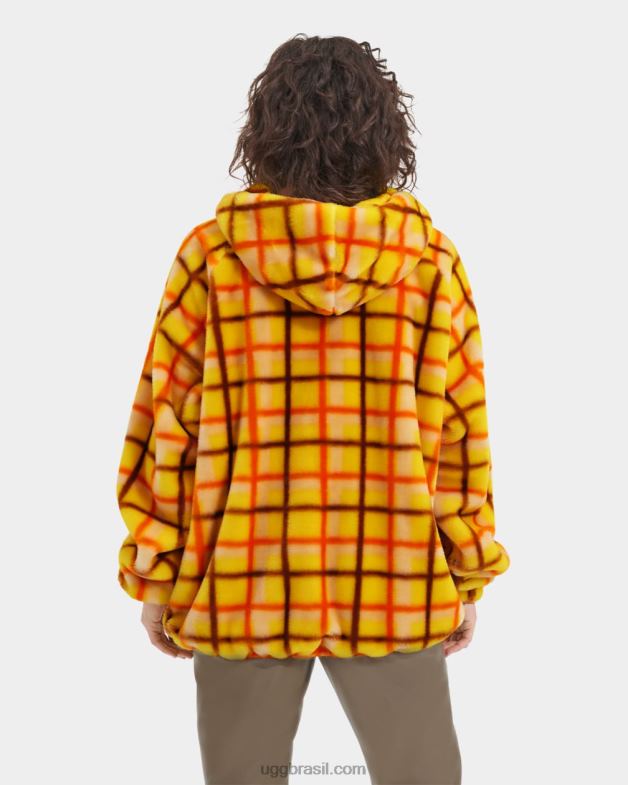 punk xadrez canário 4VTTD2274 UGG mulheres jaqueta olympia xadrez punk