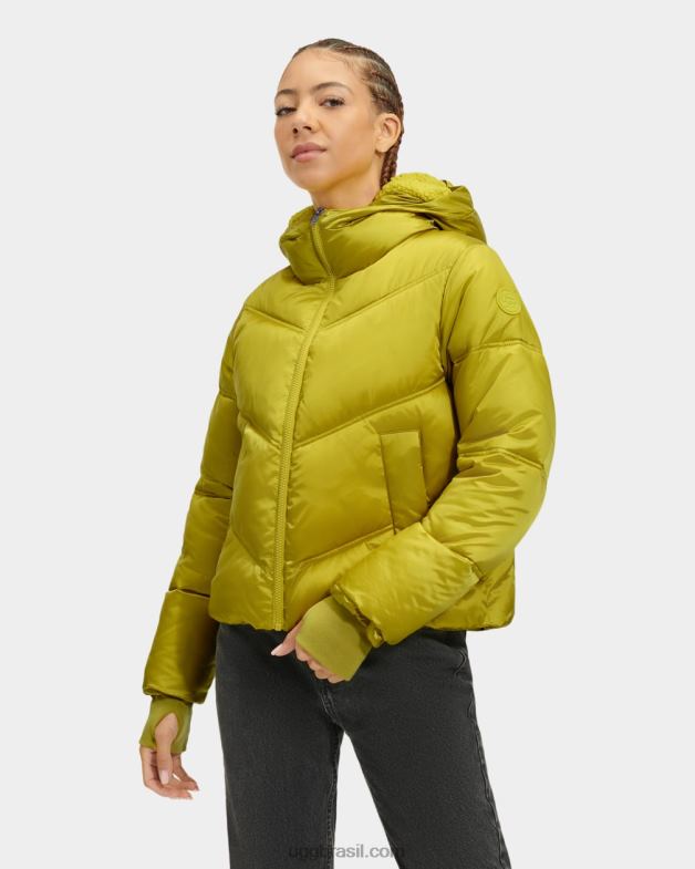 saborear 4VTTD183 UGG mulheres jaqueta puffer cropped ronney