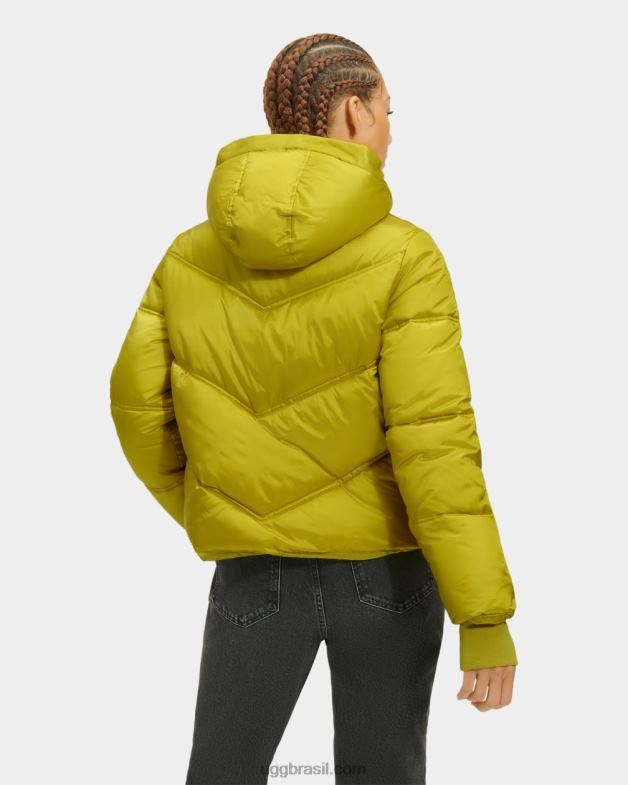 saborear 4VTTD183 UGG mulheres jaqueta puffer cropped ronney