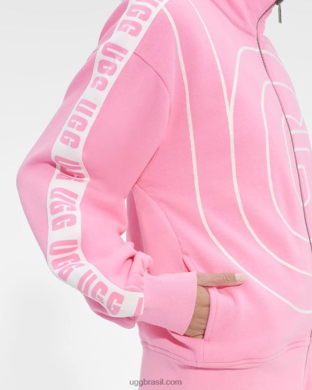 sachê rosa 4VTTD1313 UGG mulheres jaqueta de trilha devaneio
