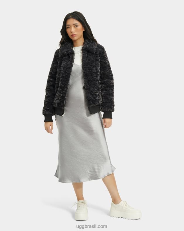 tinta 4VTTD175 UGG mulheres jaqueta bomber viviana pele sintética