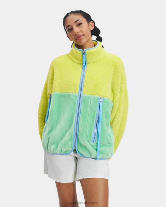 verde/grama vibrante 4VTTD2283 UGG mulheres jaqueta sherpa marlene ii