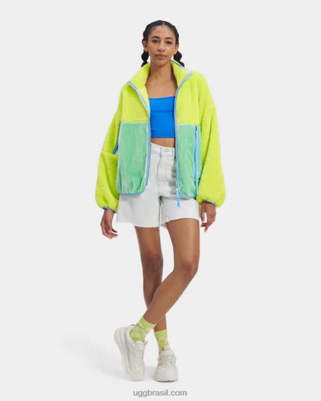 verde/grama vibrante 4VTTD2283 UGG mulheres jaqueta sherpa marlene ii