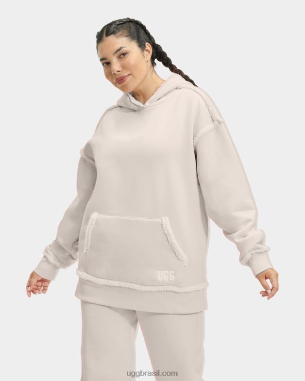 Antiguidade 4VTTD2281 UGG mulheres joanne moletom com capuz de lã