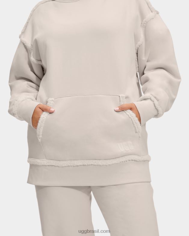 Antiguidade 4VTTD2281 UGG mulheres joanne moletom com capuz de lã