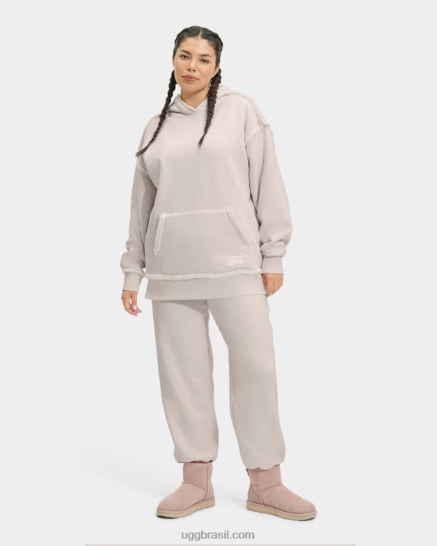 Antiguidade 4VTTD2281 UGG mulheres joanne moletom com capuz de lã