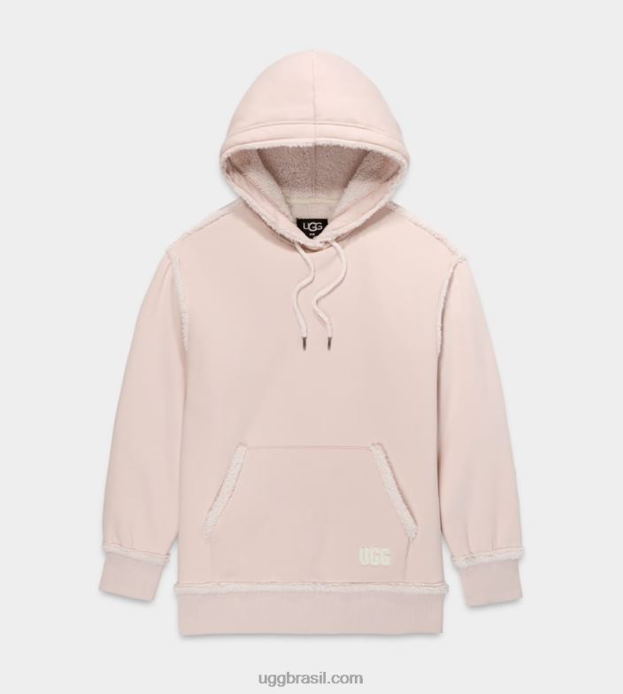 Antiguidade 4VTTD2281 UGG mulheres joanne moletom com capuz de lã