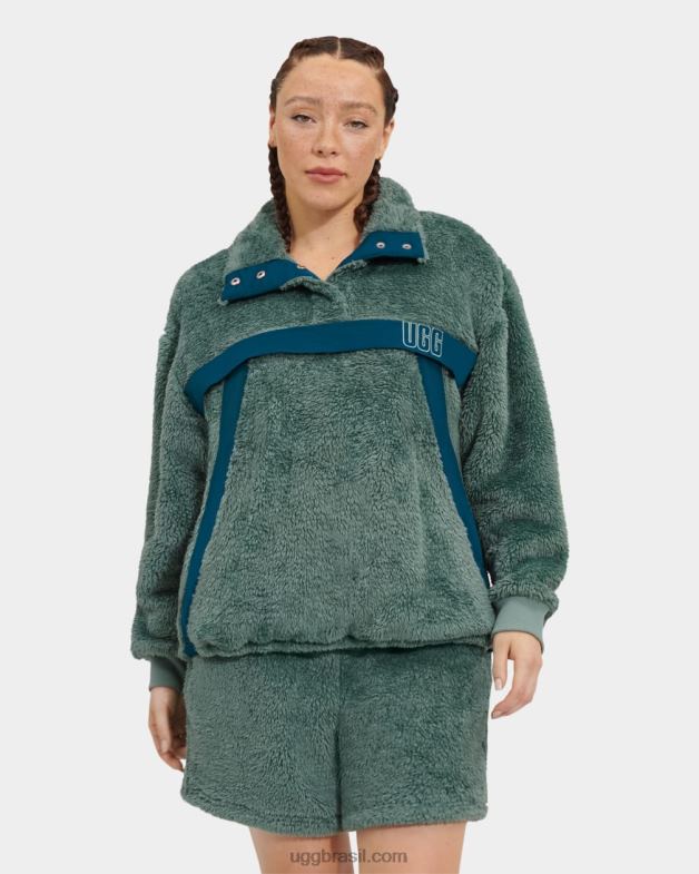 aloe vera/azul meia-noite 4VTTD1287 UGG mulheres gayel sherpa meio estalo