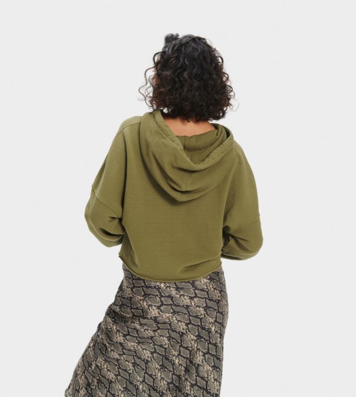 azeitona selvagem 4VTTD1293 UGG mulheres moletom cropped keira