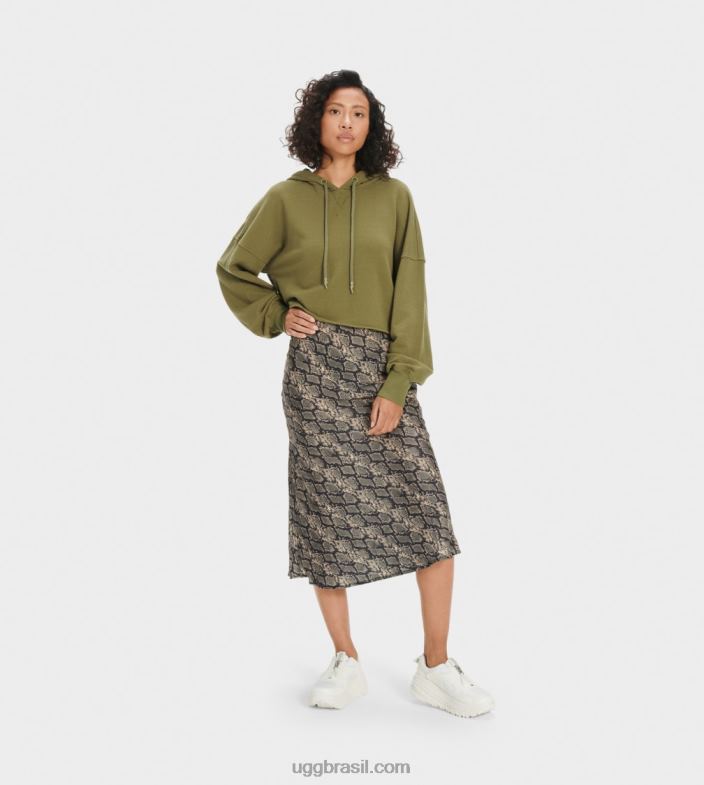 azeitona selvagem 4VTTD1293 UGG mulheres moletom cropped keira