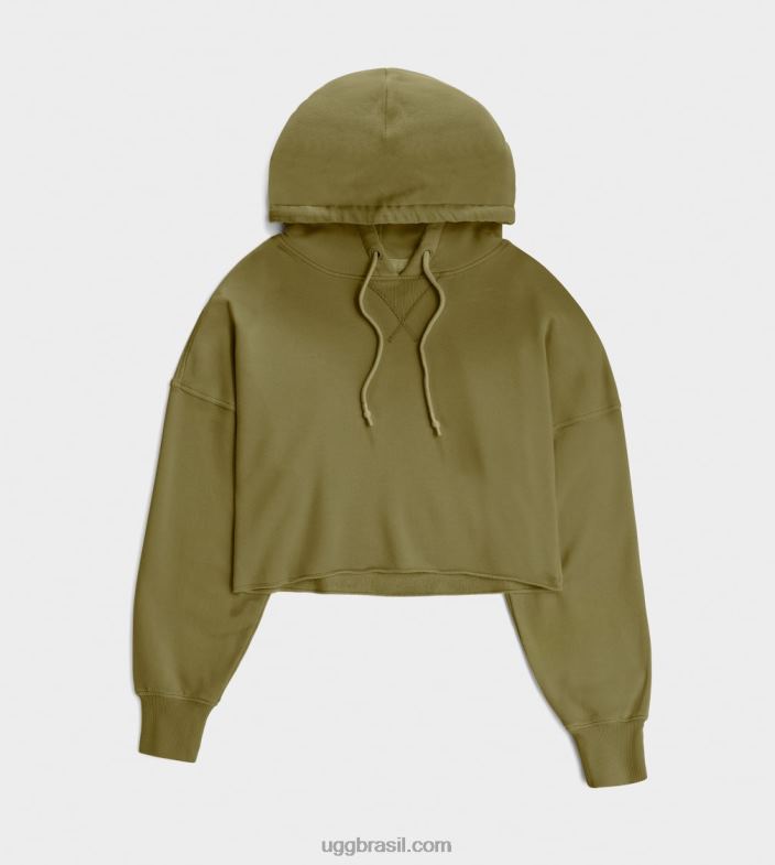 azeitona selvagem 4VTTD1293 UGG mulheres moletom cropped keira
