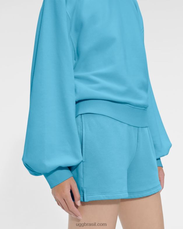 bahama azul 4VTTD1363 UGG mulheres gola redonda manga balão brook