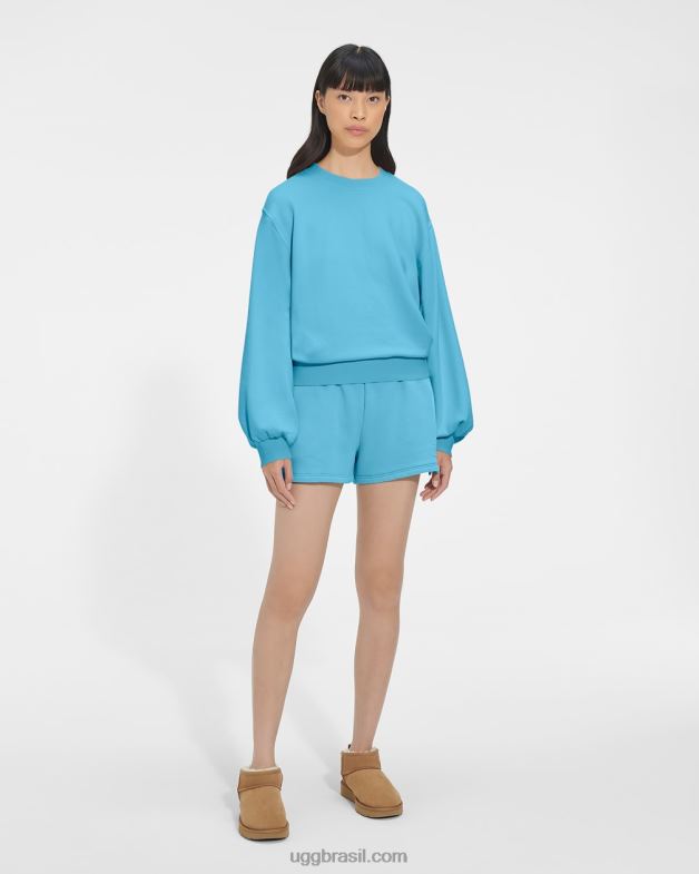 bahama azul 4VTTD1363 UGG mulheres gola redonda manga balão brook