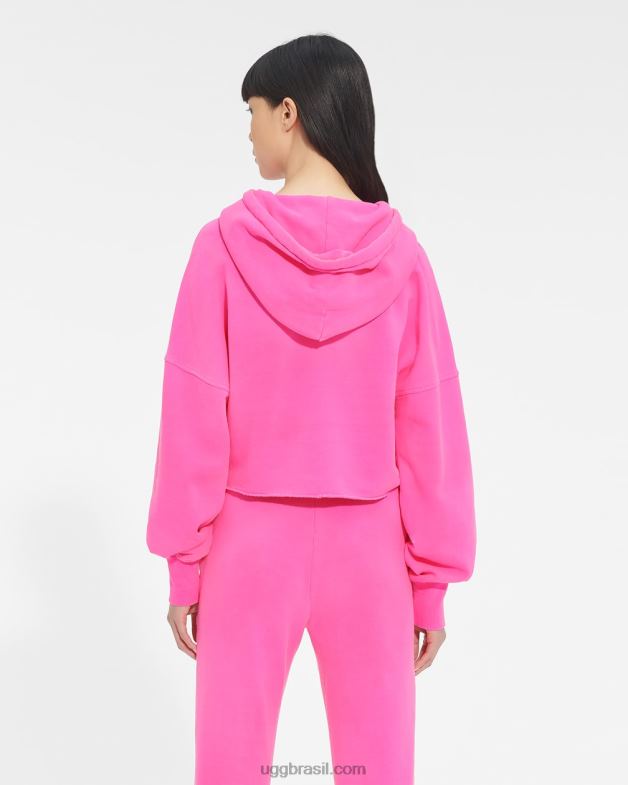 caramelo rosa 4VTTD1292 UGG mulheres moletom cropped keira