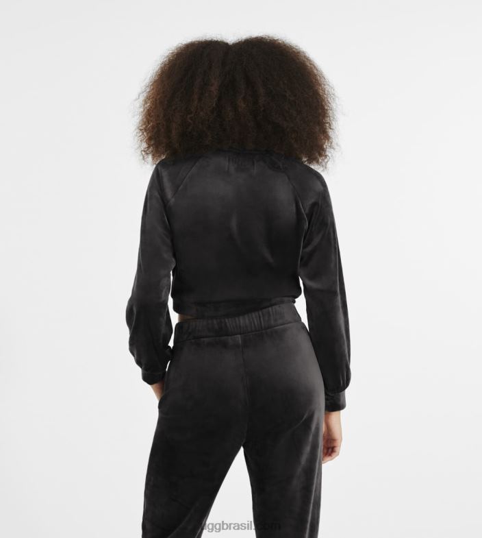 carvão 4VTTD107 UGG mulheres moletom beckner cropped