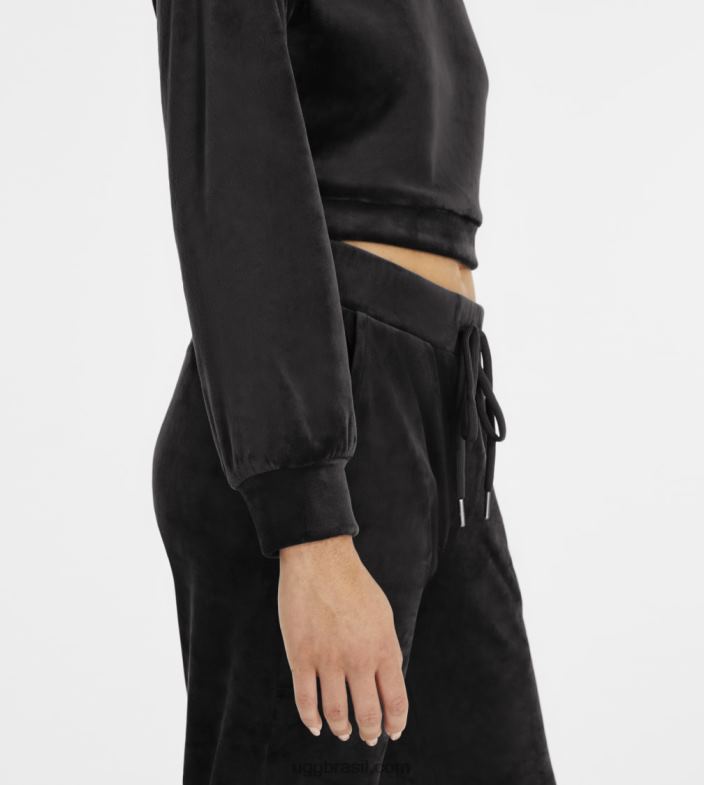 carvão 4VTTD107 UGG mulheres moletom beckner cropped