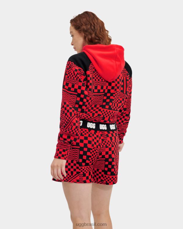 cheques inflamados/pretos 4VTTD1237 UGG mulheres cheques de capuz cortados mallory