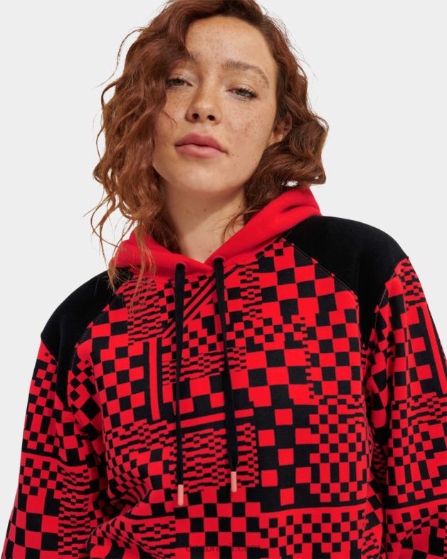 cheques inflamados/pretos 4VTTD1237 UGG mulheres cheques de capuz cortados mallory