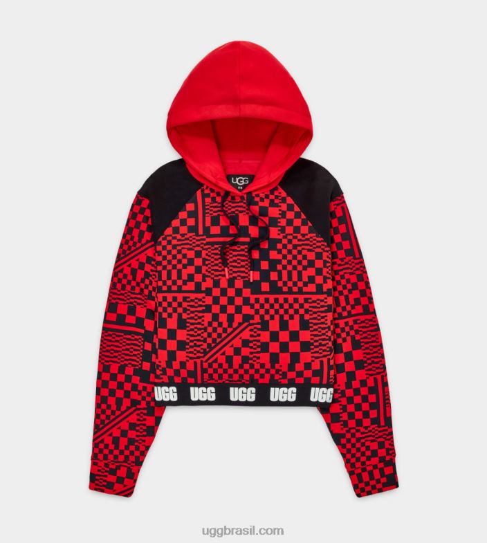 cheques inflamados/pretos 4VTTD1237 UGG mulheres cheques de capuz cortados mallory