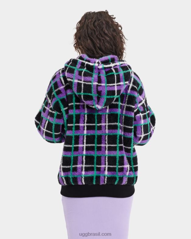 concha de mexilhão xadrez punk 4VTTD1284 UGG mulheres moletom loyra sherpa