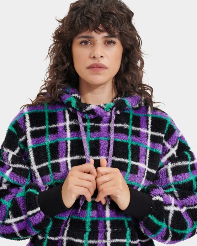 concha de mexilhão xadrez punk 4VTTD1284 UGG mulheres moletom loyra sherpa