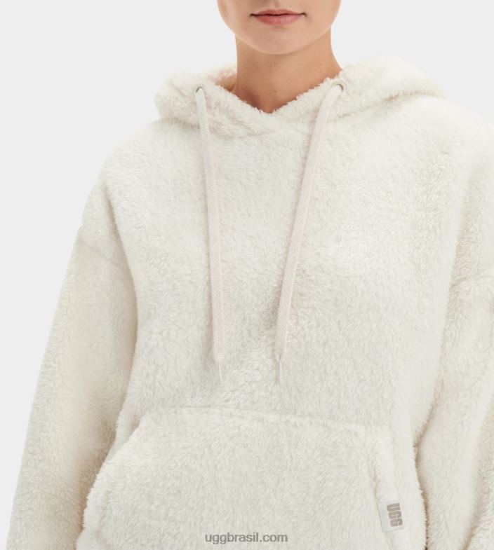 creme 4VTTD2073 UGG mulheres moletom loyra sherpa