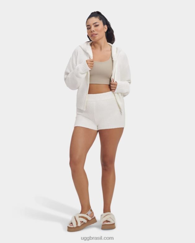 creme 4VTTD954 UGG mulheres moletom com capuz hana