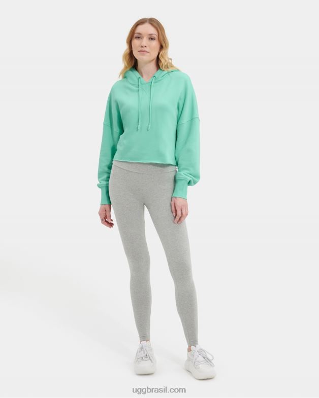 esmeralda pálida 4VTTD1291 UGG mulheres moletom cropped keira