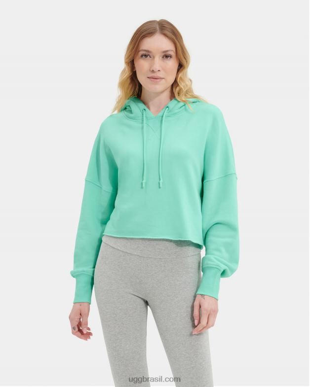 esmeralda pálida 4VTTD1291 UGG mulheres moletom cropped keira