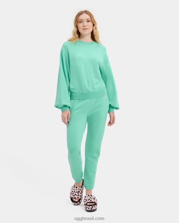 esmeralda pálida 4VTTD1364 UGG mulheres gola redonda manga balão brook