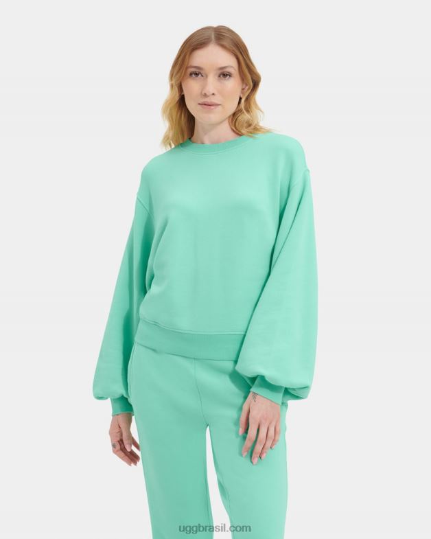 esmeralda pálida 4VTTD1364 UGG mulheres gola redonda manga balão brook