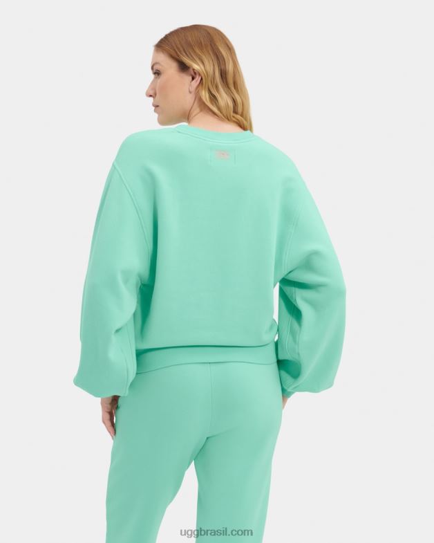 esmeralda pálida 4VTTD1364 UGG mulheres gola redonda manga balão brook