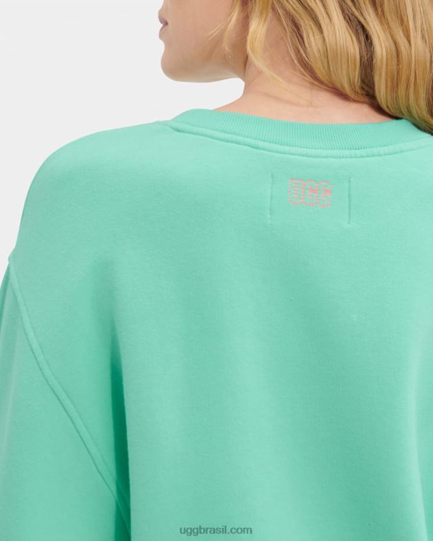 esmeralda pálida 4VTTD1364 UGG mulheres gola redonda manga balão brook