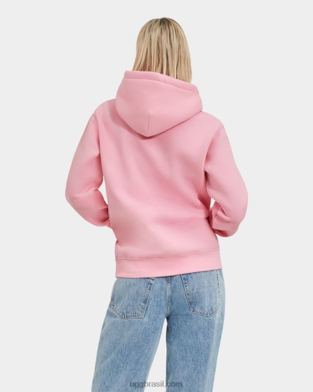 florescer 4VTTD900 UGG mulheres moletom com logo fuzzy rey