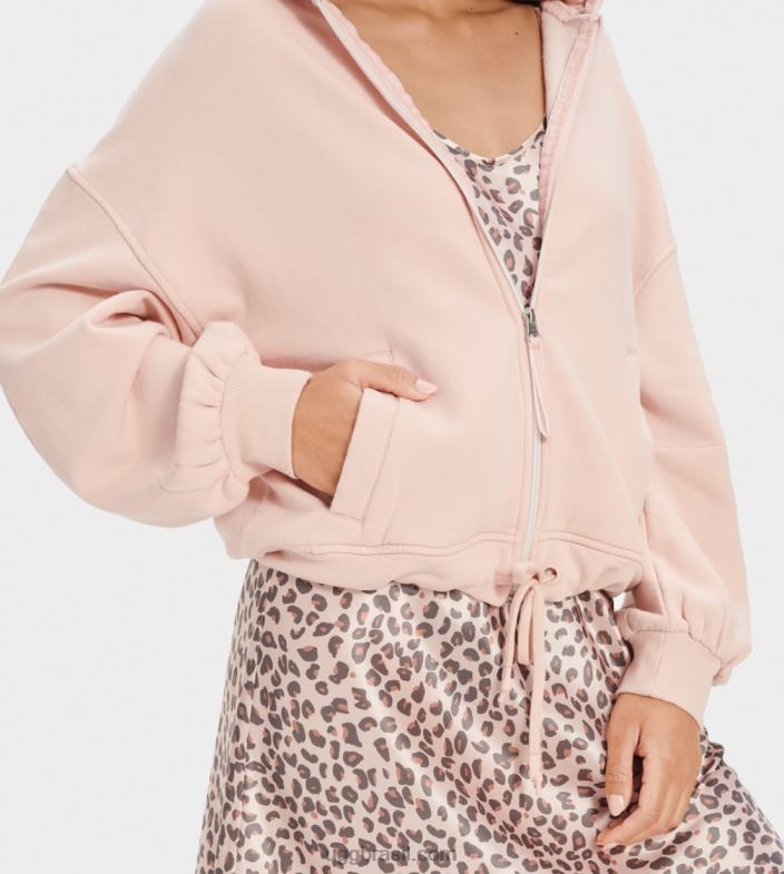 água de rosas 4VTTD1367 UGG mulheres moletom manga meia lua abbi