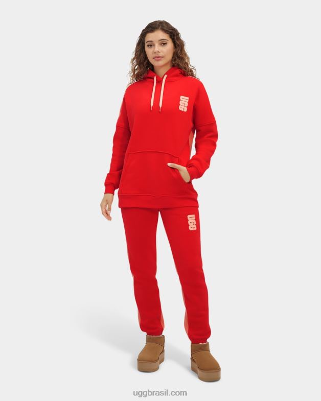 inflamar/pétala 4VTTD1145 UGG mulheres simone moletom dois tons