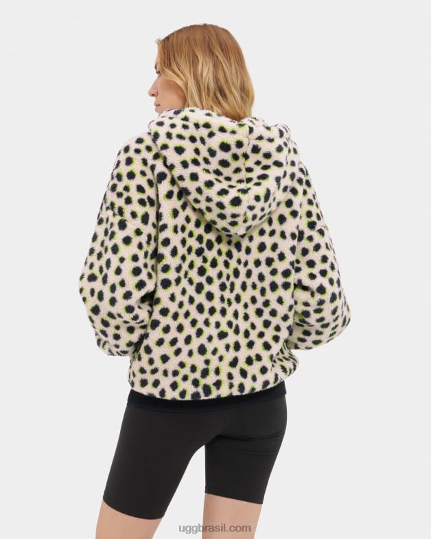 limão 4VTTD104 UGG mulheres loyra sherpa moletom com capuz animalia