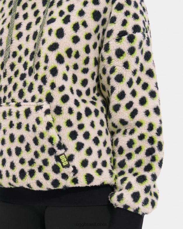 limão 4VTTD104 UGG mulheres loyra sherpa moletom com capuz animalia