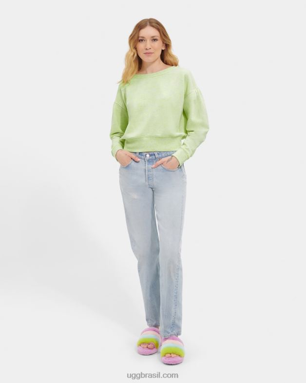 melange neon verde 4VTTD1136 UGG mulheres tenley gola redonda melange