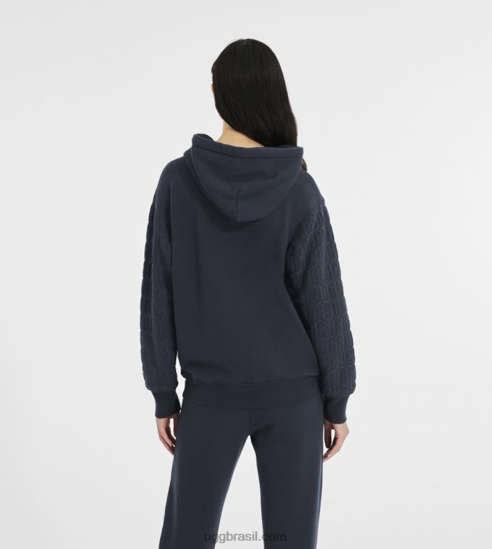 ônix 4VTTD1185 UGG mulheres moletom com logo da tatiana