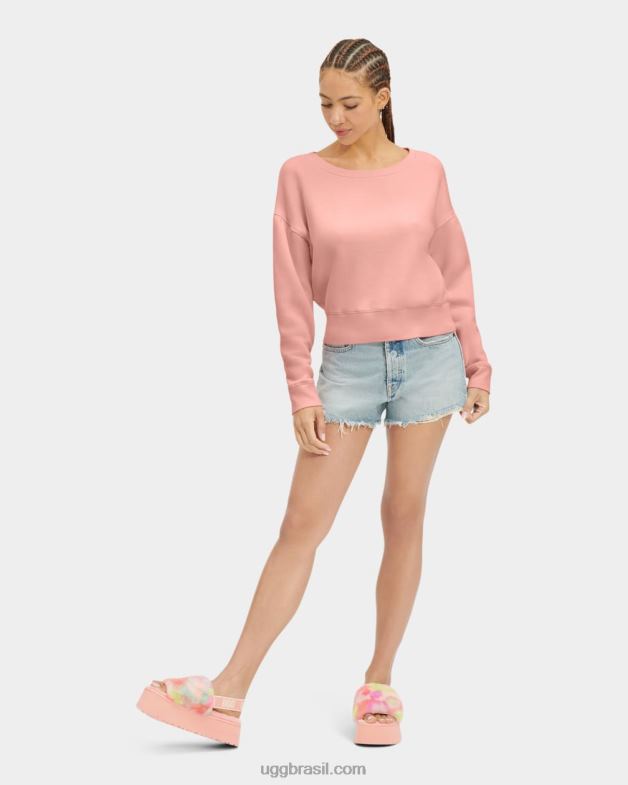 opala rosa 4VTTD159 UGG mulheres gola redonda tenley