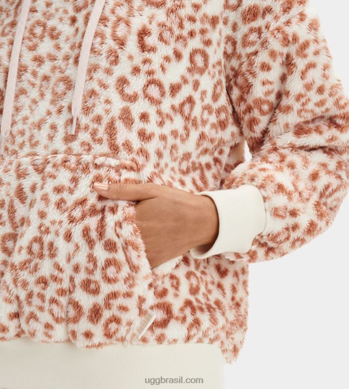 pantera branca 4VTTD1281 UGG mulheres moletom loyra sherpa