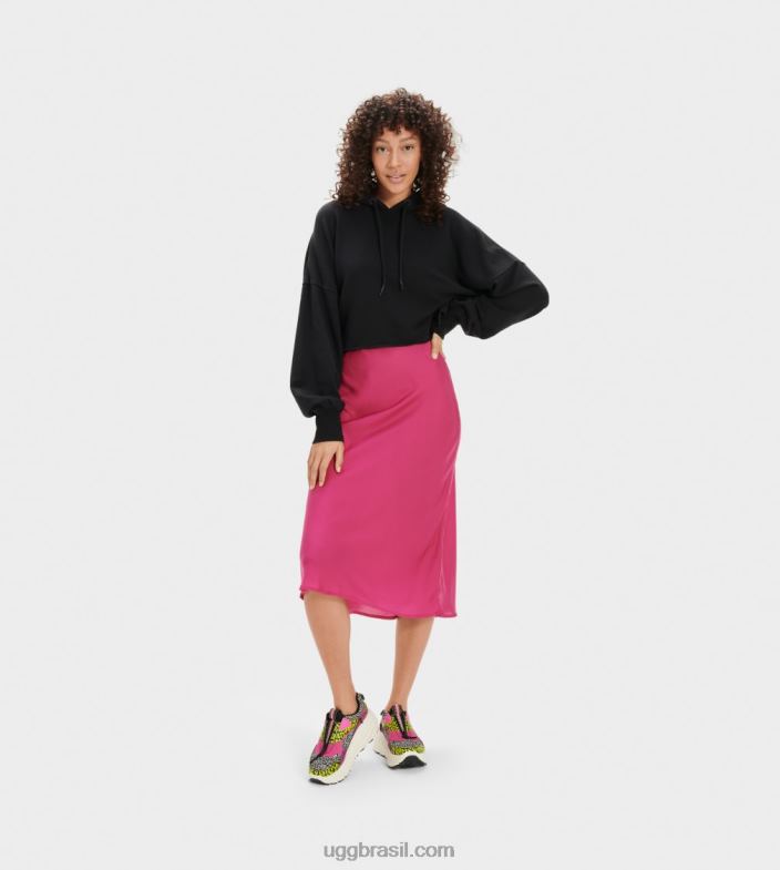 preto 4VTTD1294 UGG mulheres moletom cropped keira