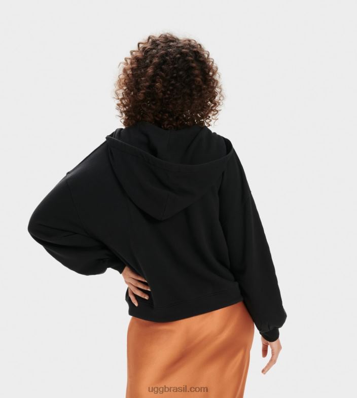 preto 4VTTD1368 UGG mulheres moletom manga meia lua abbi